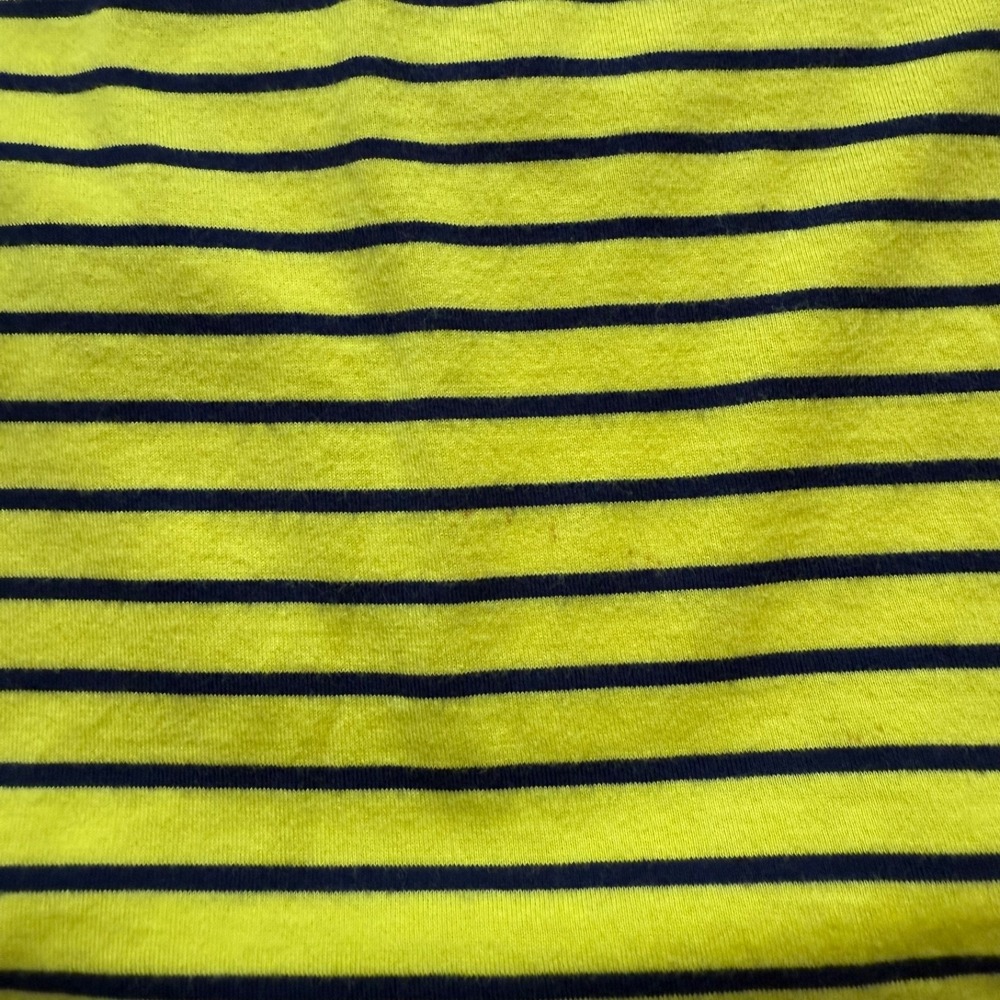 Polo Golf Ralph Lauren Vintage Lisle Men S Yellow Short Sleeve Striped Collar - Picture 6 of 6
